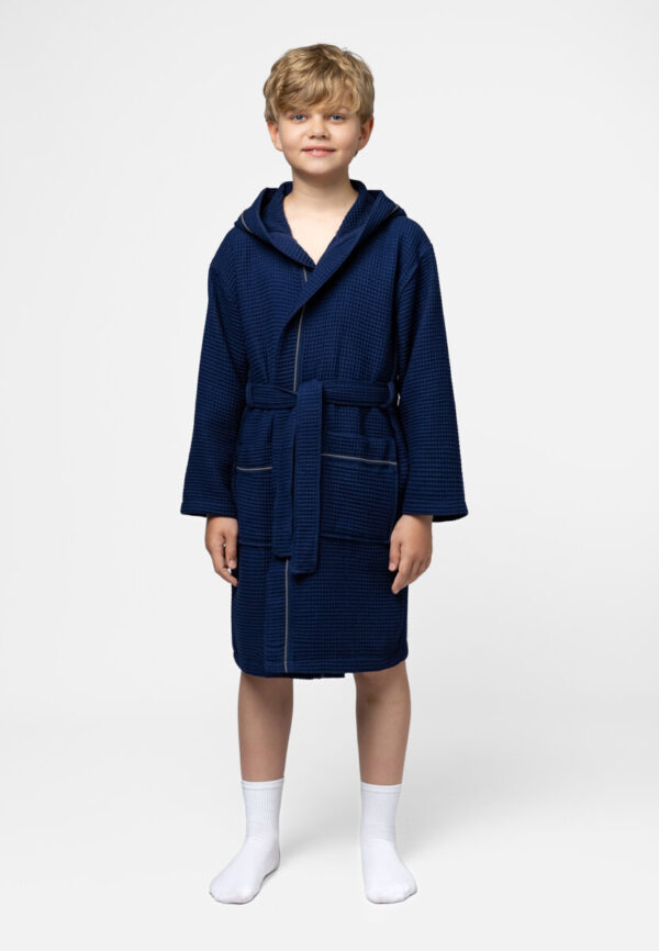 Халат вафля 7430 NAVY